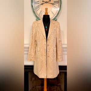 Casual Corner Vintage Elegant Beige Coat